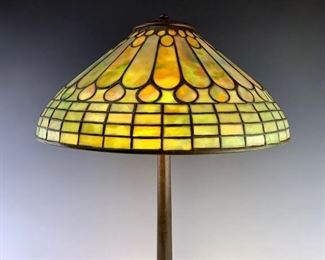 Tiffany Studios Jeweled Feather Table Lamp        