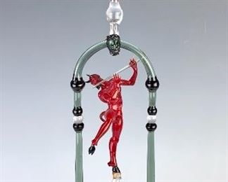 Lucio Bubacco Hand Blown Devil Centerpiece        