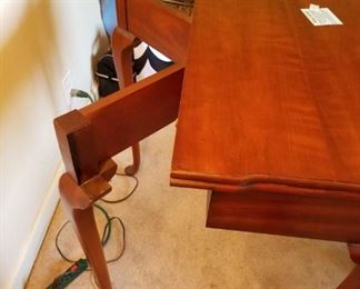 #15 game table w 1 drawer and 2 gate legs with drop side 30x15-30x29 $125.00