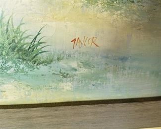 #19 orginal acrilic painting of the beach and light house by Tayler 39x27 $65.00