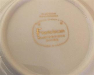 #36 Franciscan Platinum Renaissance 13 plates, 6 saucers, 8 cups $75.00