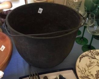 #35 cast iron cattle with handle $20.00