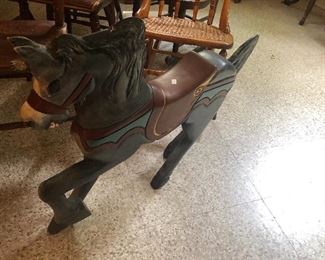 Carved Vintage Reproduction Carousel Horse