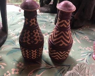 Woven African Bottles