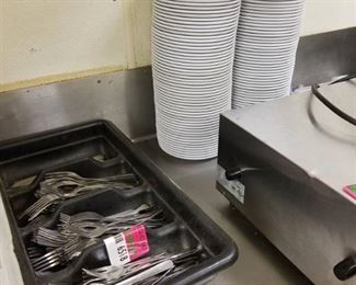Silverware and Salad Plates