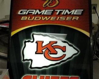 KC Chiefs Light Up Sign