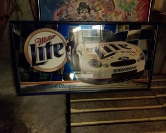 Miller Lite Rusty Wallace Picture Neon