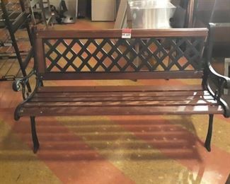 Wooden Park Bench