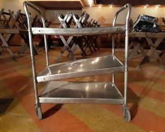 Rolling 3 Shelf Metal Cart