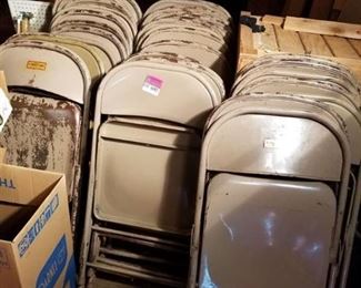 38 Metal Fold Up Chairs