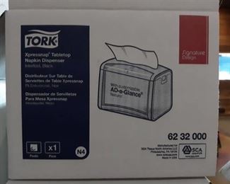 (3) Black Tork Xpressnap Tabletop Dispenser
