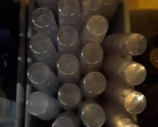 (163) Cambro Clear Plastic Tumblers