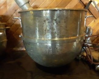 Industrial Sized Mixing Bowl with Giant Beater
