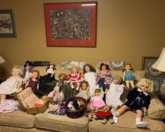 Dolls from Anna Mae Cobbs collection.  