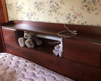 Double bed with clean mattress