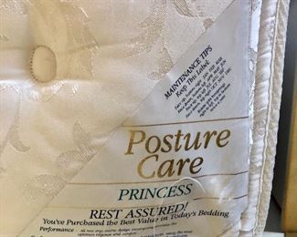 Posture Care "Princess" Queen Mattress and Box Spring - $75