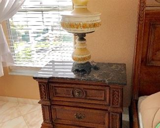 Night Stand w/Marble top - $85 - (32W 17D 28H)