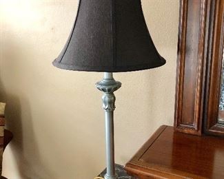 Pair of Table Lamps w/Black Shades