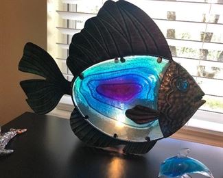 FAB LIGHTED FISH LAMP 