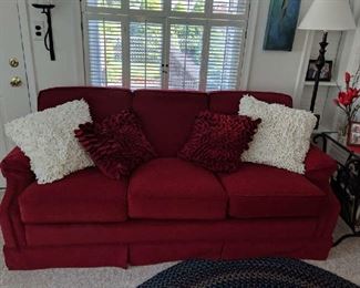 $150  Red sofa