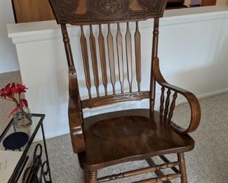 $40  Wood rocking chair