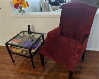 $50   Red accent chair
