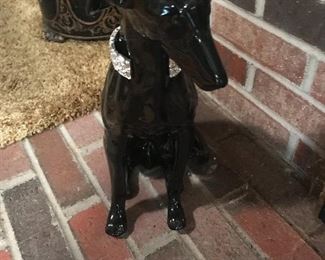 Ceramic greyhound dog