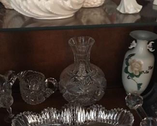 Nice cut glass and porcelain