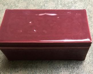 Rookwood Plum colored box. 1920's