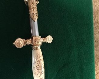 Masonic sword Ivory handle