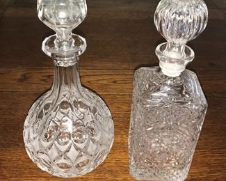 Crystal decanters 