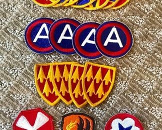 Vintage military patches