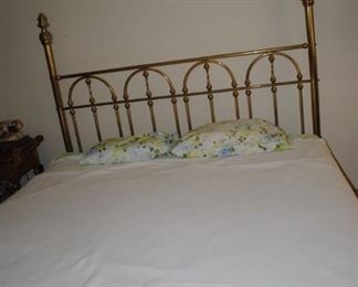 King Size brass bed