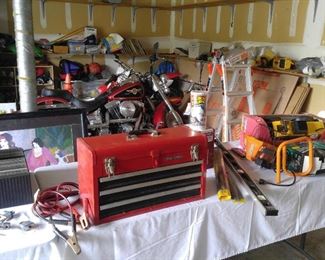 Tools, tool box, supplies