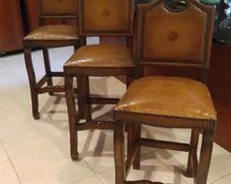 Three bar stools