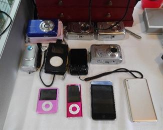 iPods, cameras, chargers, etc