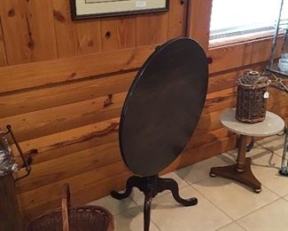 Antique tilt top table 