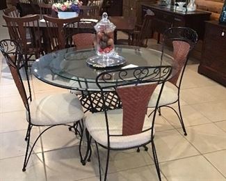 Glass top table