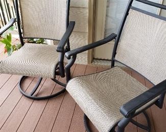 Patio table chairs