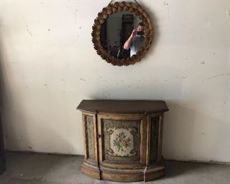 Accent Piece and Decorative Mirror 