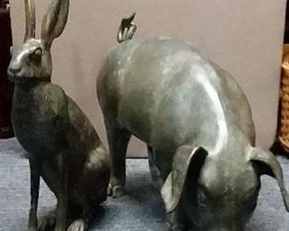 Bronze Pig and Hare