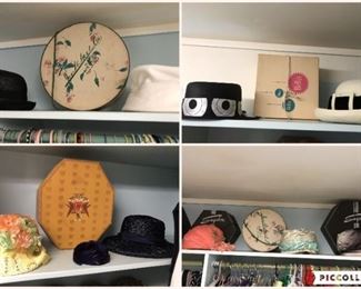 Vintage Hats Collage