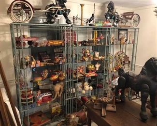 Tons of vintage and antique tin toys and more!