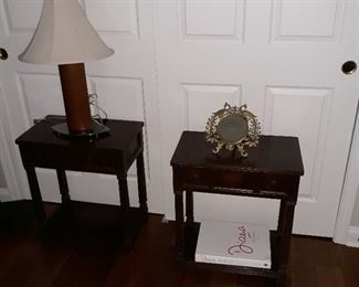 Pair of side tables with drawers