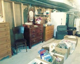 Many vintage chests