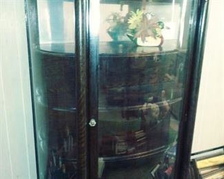 antique claw foot curio
