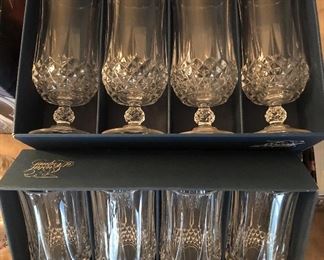 Two sizes Chrystal drinking glasses