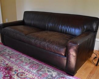 Mitchell Gold leather sofa