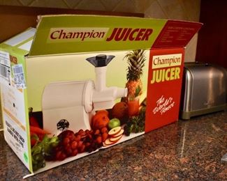 Champion juicer and Cuisinart toaster