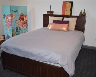 Queen bed with storage